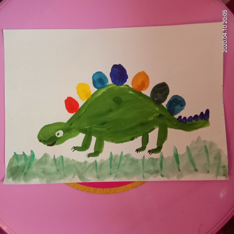 Захарова Даша, 5 лет, Динозавр